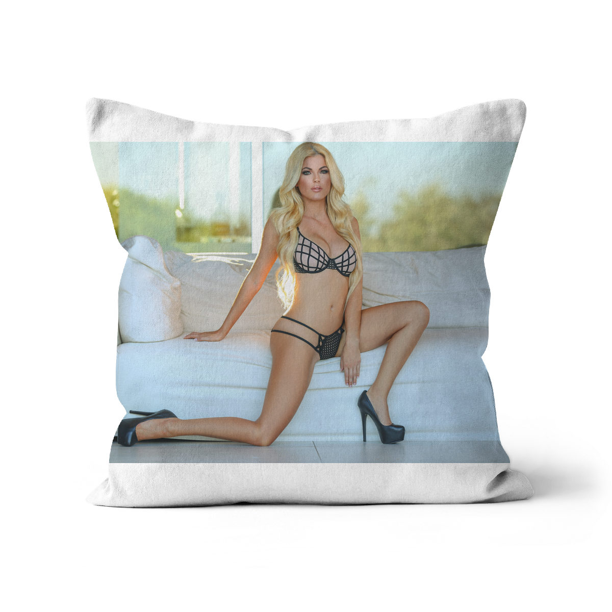 Beverly Hills Cushion – Linen, 12″x12″